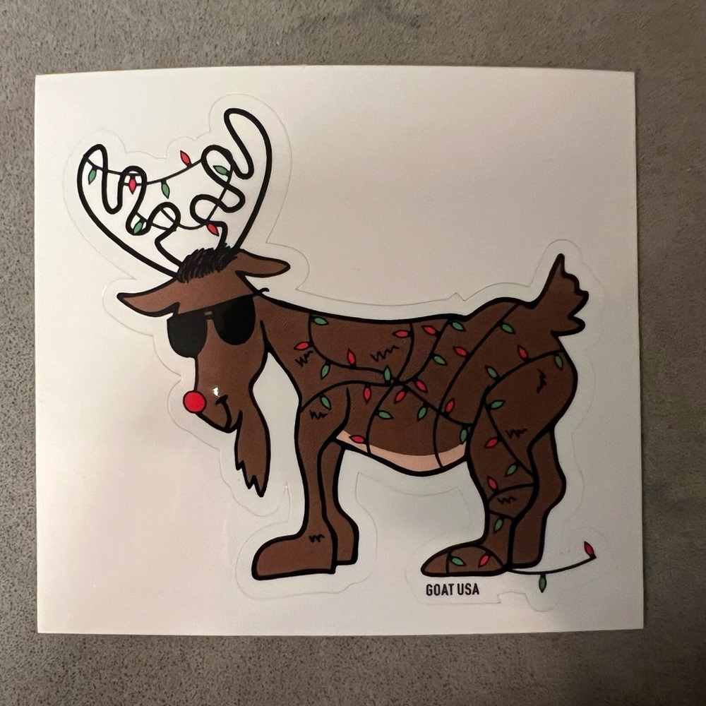 GOAT USA Reindeer Goat Sticker